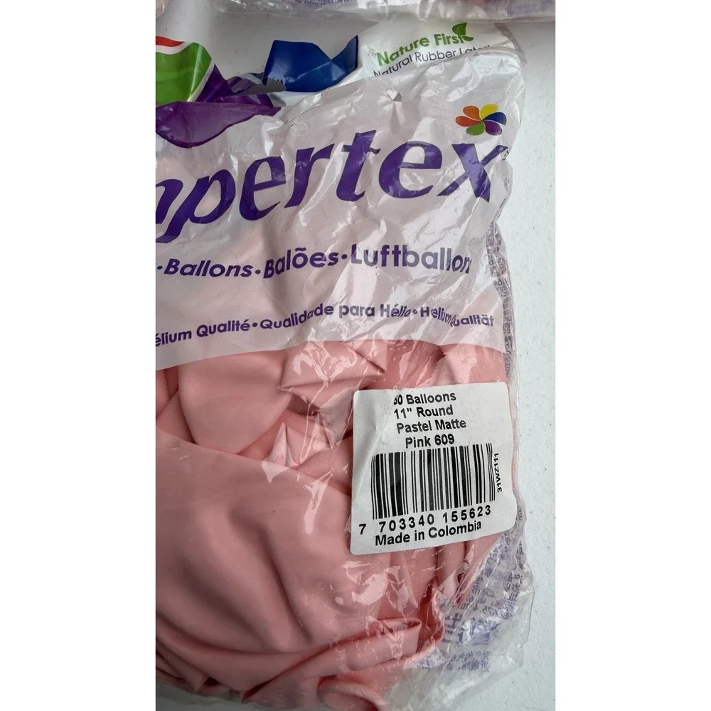 9 pack Variety of Pink Balloons Birthday Party Decorations